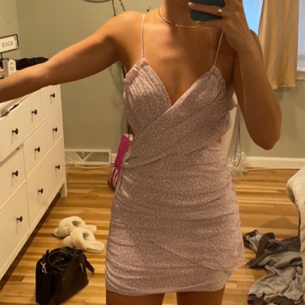 Light purple mini dress